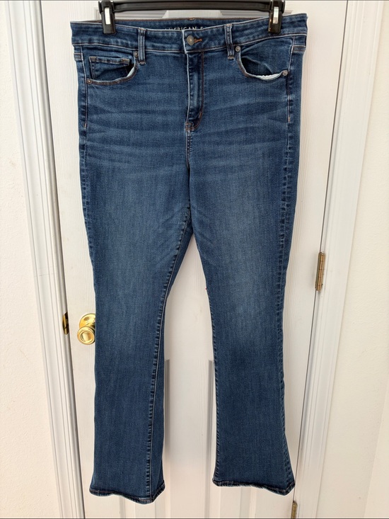 American Eagle Outfitters Denim - American Eagle Outfitters Women's Skinny Kick Jeans - Dark Blue Denim